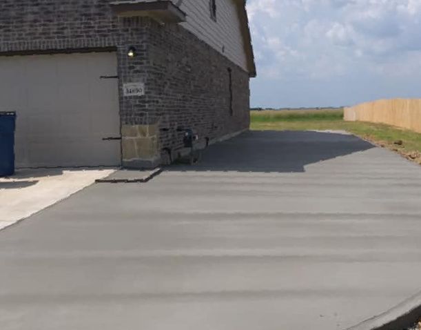 concrete slab driveway project in a remote area in East Valley, AZ